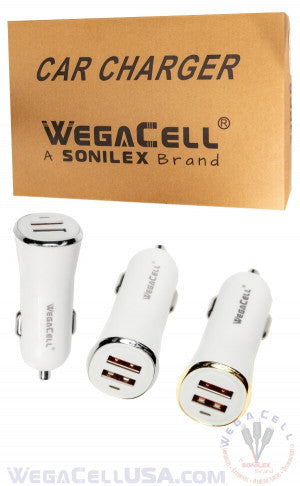 WegaCell Duel USB Car Charger 3.4A