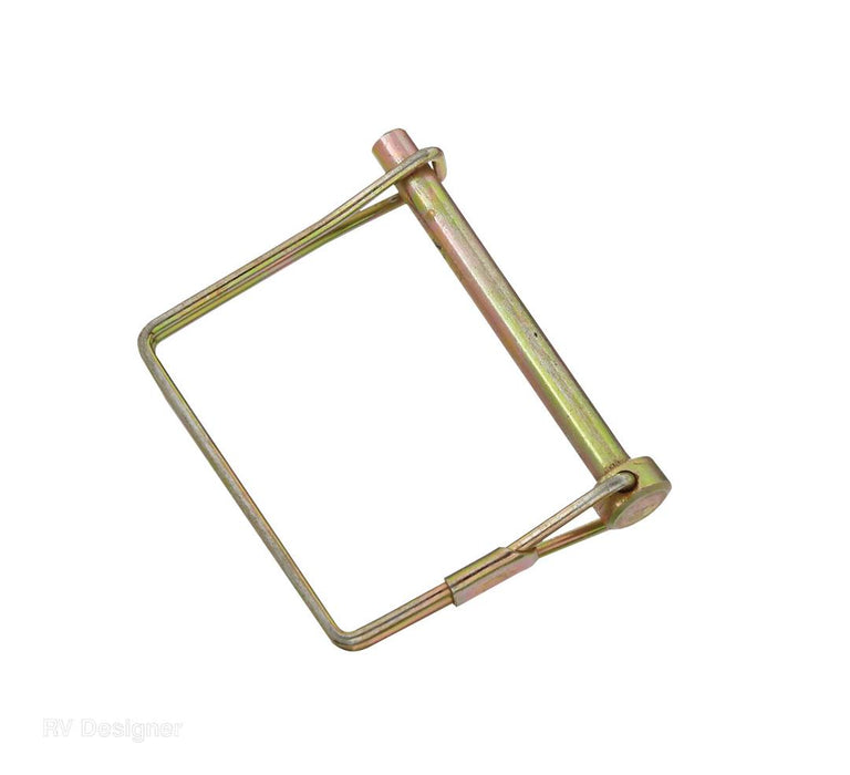 Trailer Coupler Safety Pin Clip; 1/4 Inch x 2"