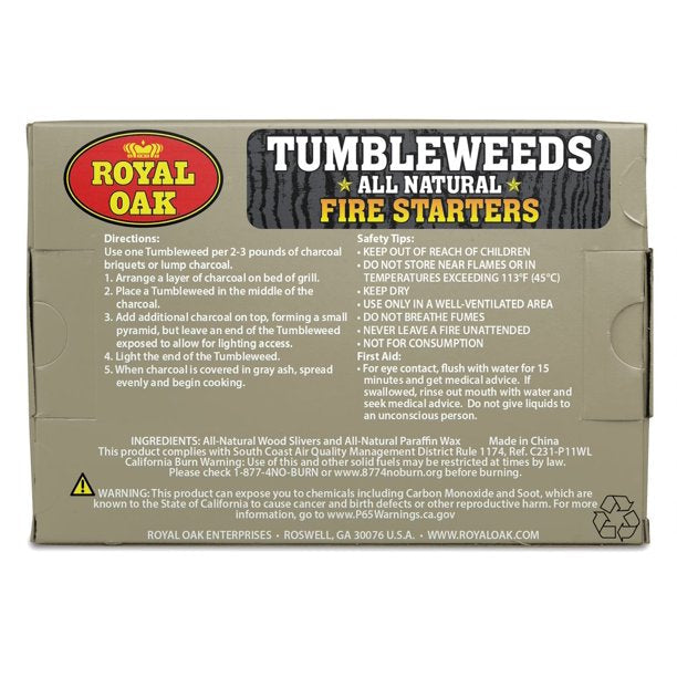 Tumbleweeds All Natural Firestarters 16pc