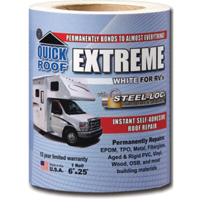 6"x25' Quick Roof Extreme Repair Tape - White