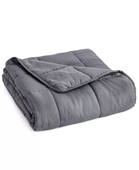 Antimicrobial Microfiber Weighted Blanket - Charcoal