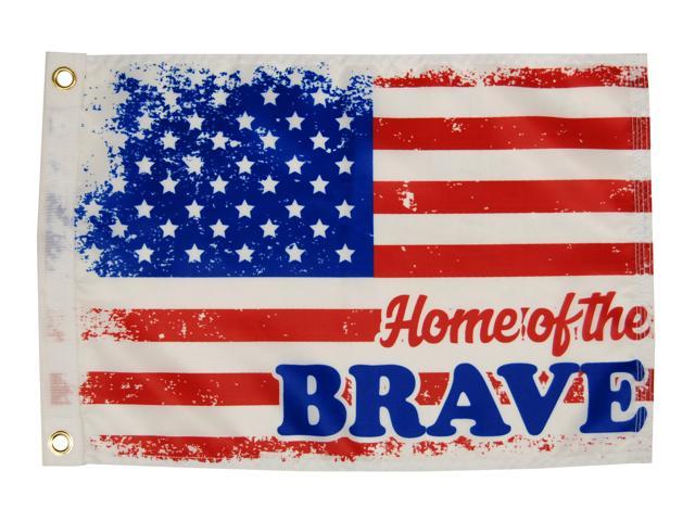 Taylor Made Flag 12X18 Home of the Brave
