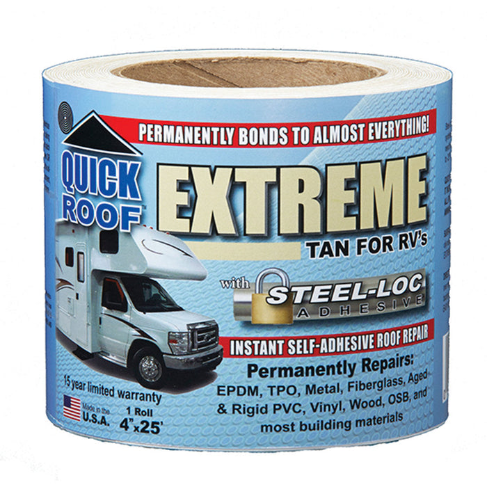 4"x25' Quick Roof Extreme Repair Tape - Tan