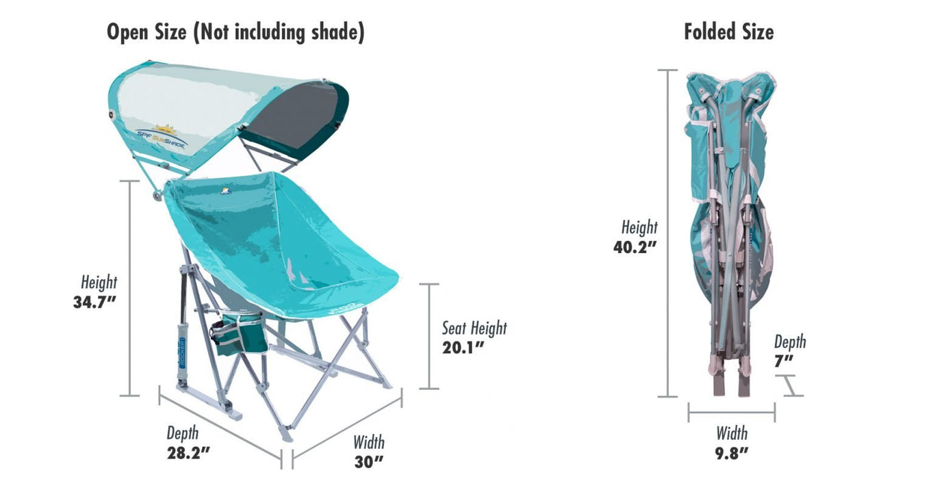 GCI Pod Rocker with Sun Shade — Camptown Outfitters