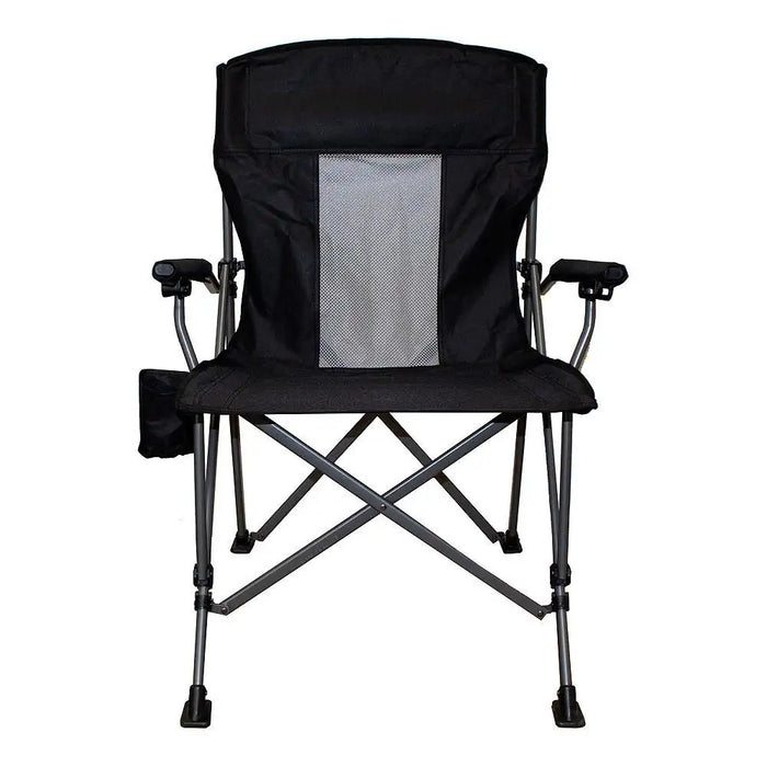 Hard Arm Folding Camp Chair Yellow/Gray