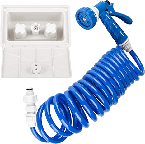 Exterior Quick Connect Detachable Sprayer, Hose, Port, and Spray Box Kit
