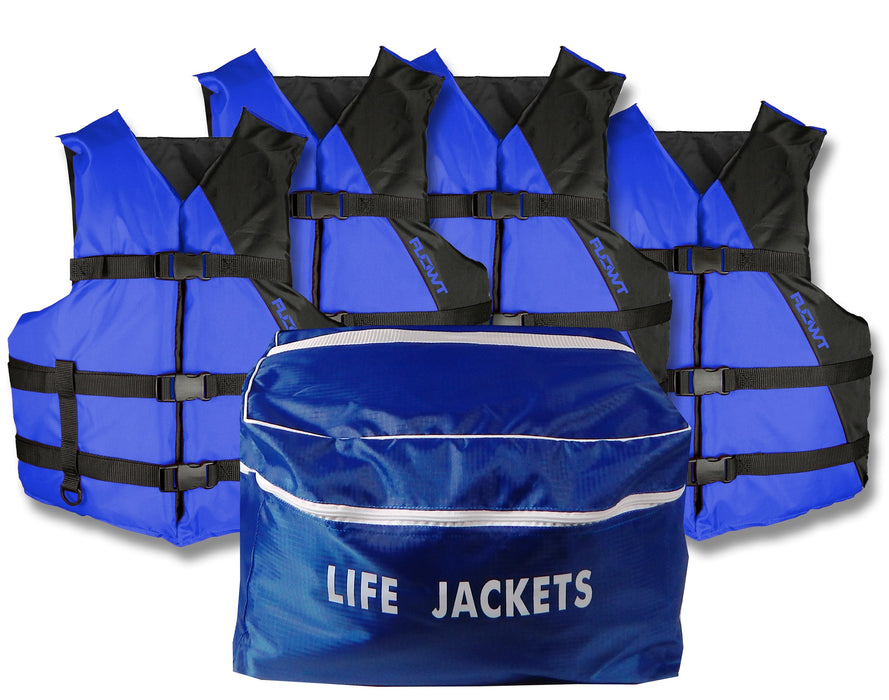 Blue Universal Multi Purpose Life Jacket (4-Pack)