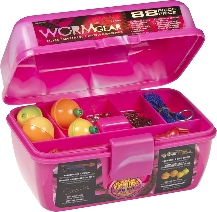 SouthBend Worm Gear 88-Piece Tackle Box