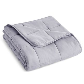 Antimicrobial Microfiber Weighted Blanket - Gray