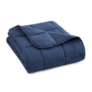 Antimicrobial Microfiber Weighted Blanket - Navy