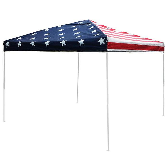 World Famous Sports 10'x10' Stars And Stripes Sun Canopy Outdoor