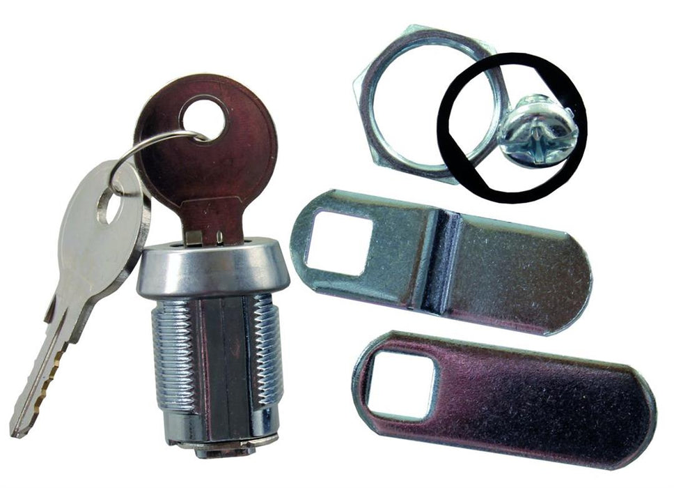 Lock Cylinder; Universal Fit; Key Lock; 7/8 Inch Length