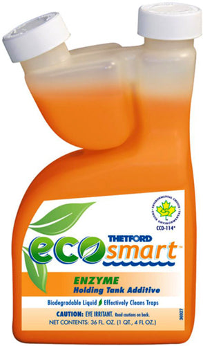 Thetford Eco Smart Enzyme RV Camper Holding Tank Treatment - Deodorant/Waste Digester/Detergent 36oz