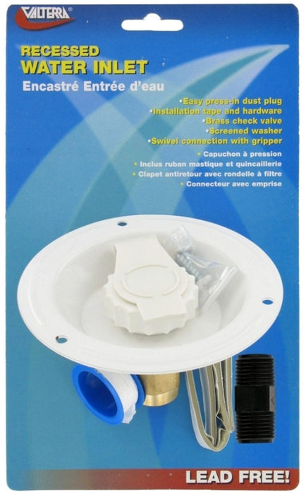 FRESH WATER INLET - WHITE - RECESSED MOUNT — Camptown Outfitters