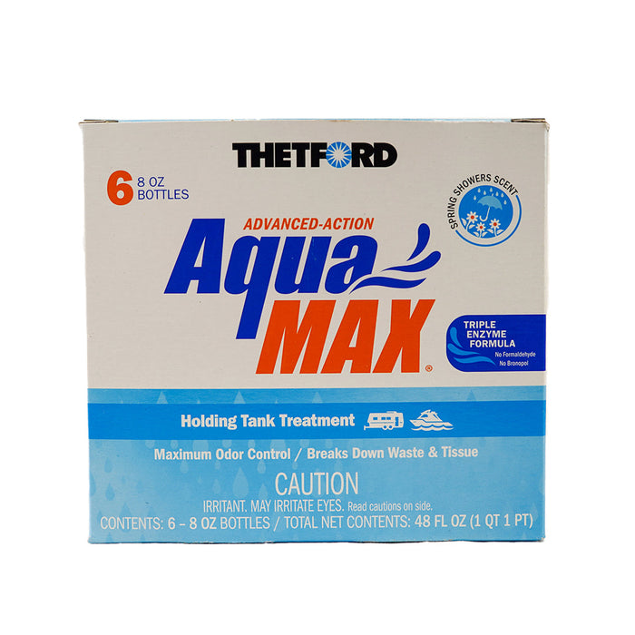 AquaMax Holding Tank Treatment Spring Showers 8 oz - 6pk
